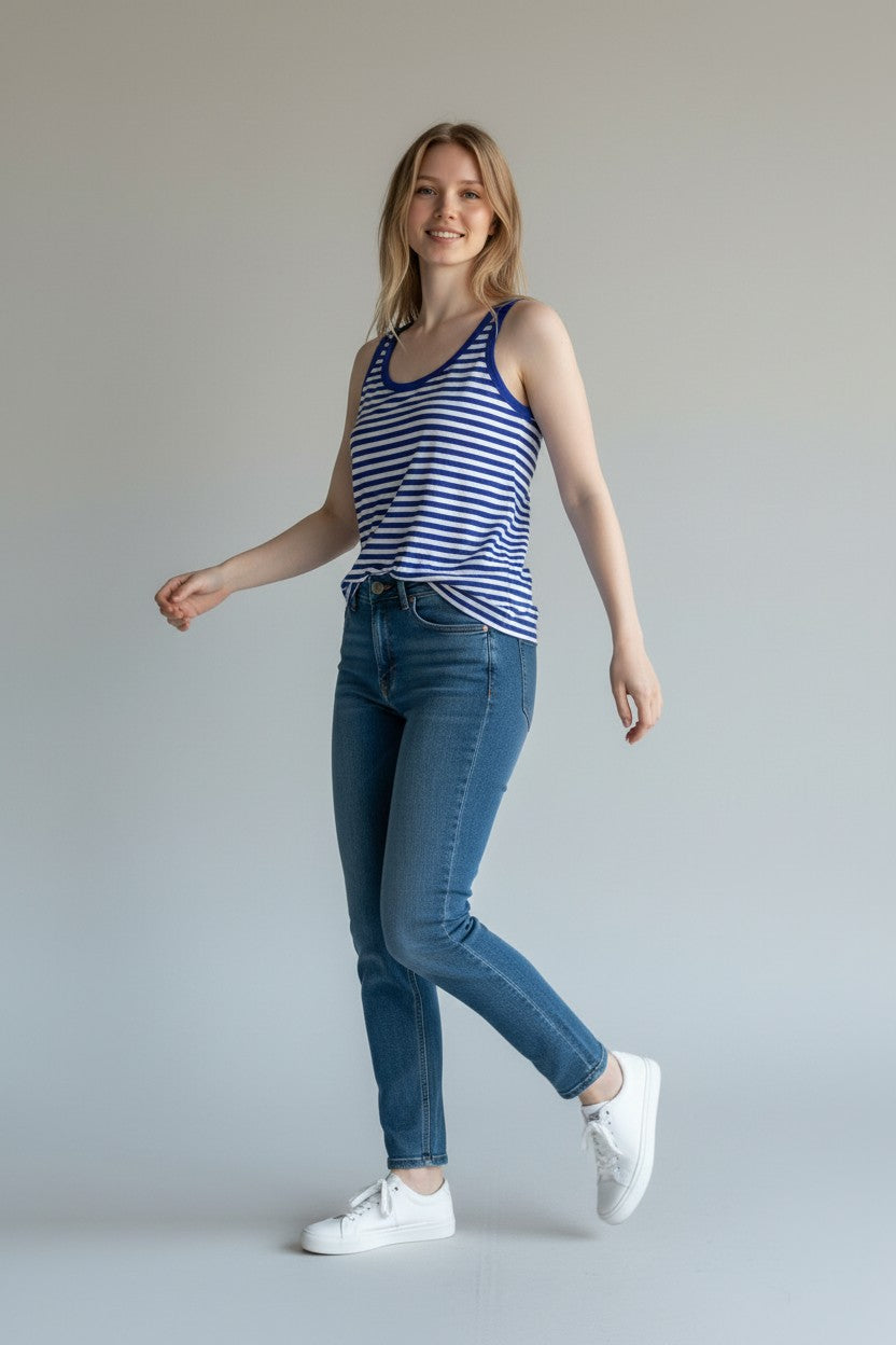 Intimissimi Dryžuota palaidinė – mėlyna/balta