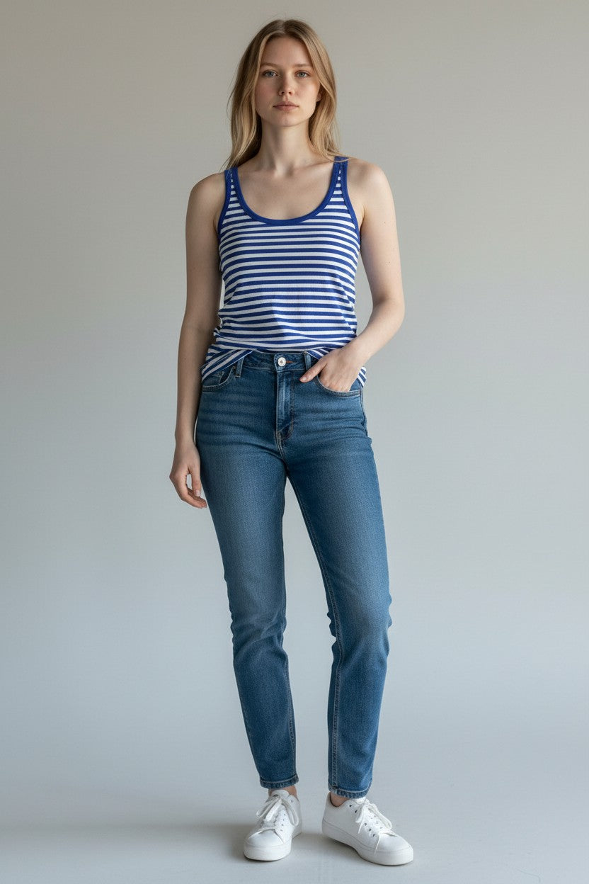 Intimissimi Dryžuota palaidinė – mėlyna/balta