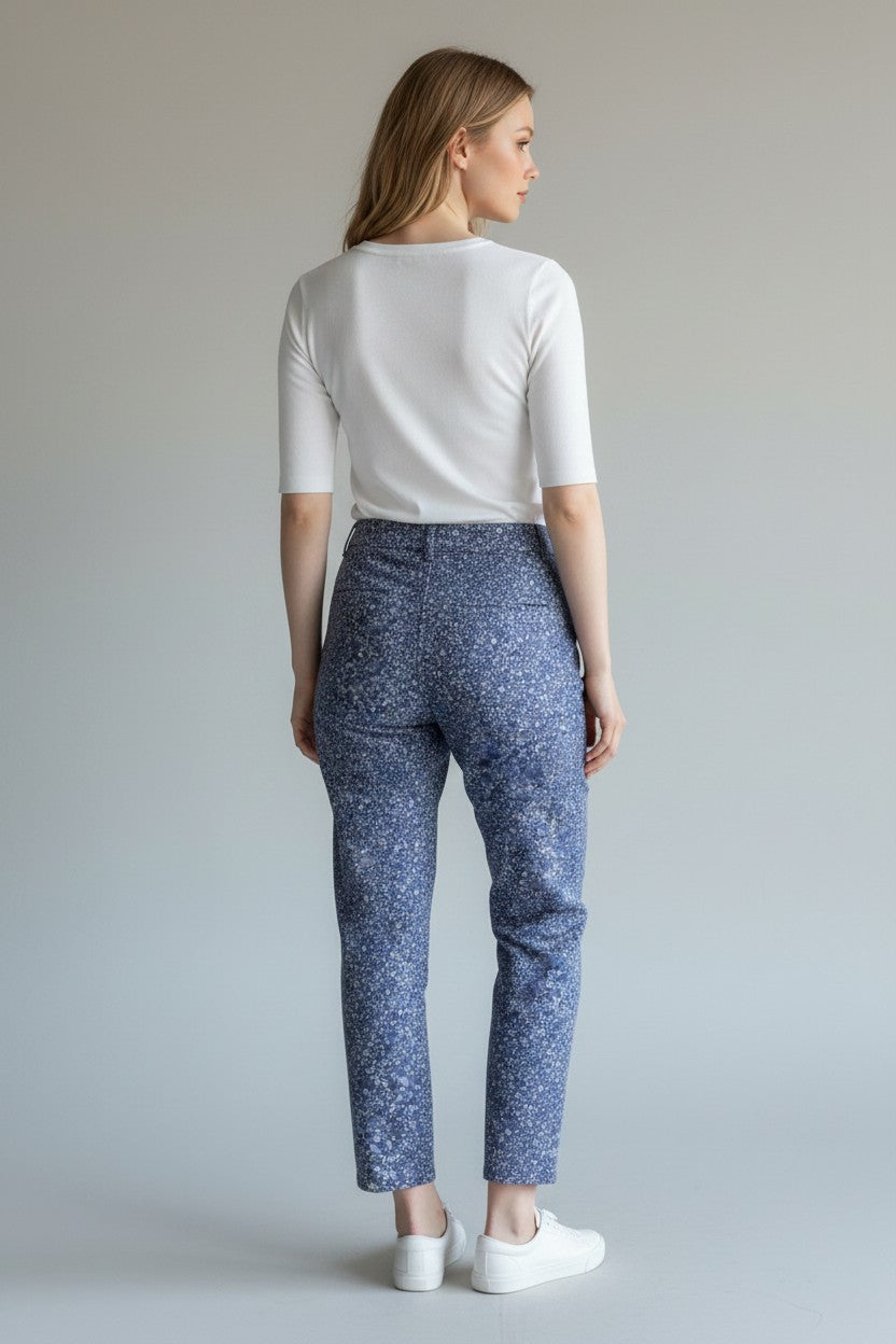 Calzedonia raštuoti džinsai – mėlyni